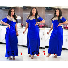 African Riche big Elastic Party Embroidery Dresses For Women Hot Selling Slim Sexy Women