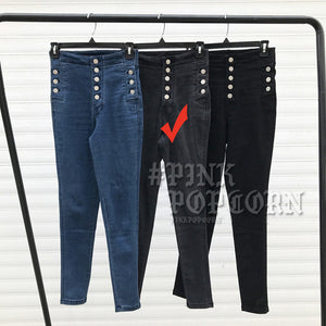 Jeans Womens High Waist Stretchy Elastic Skinny Denim Long Pencil Pants Plus Size Woman Jeans Camisa Feminina Lady Fat Trou