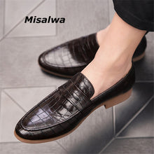Misalwa 38-47 Summer Men Fashion Loafers British Gentleman Dress Formal PU Leather Shoes Pointed Toe Casual Mocasines Oxfords