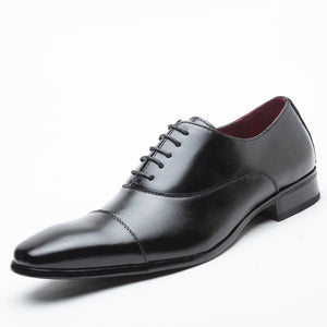 Misalwa Classic Cap Toe Oxford for Formal Dress Job Interview Business Office Shoes for Men Leather 2019