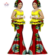Summer skirt set african dashiki women traditional bazin print plus size dashiki african dresses for women suit 2pieces WY1312