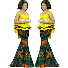 Summer skirt set african dashiki women traditional bazin print plus size dashiki african dresses for women suit 2pieces WY1312 1