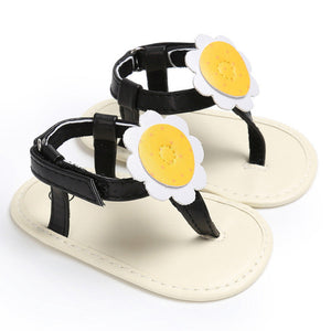 Baby Girl sandals Summer shoes Flower Girls Flip Flops Beach Sandals Bohemia Flat Sandals Baby Kids sun flower sandwich